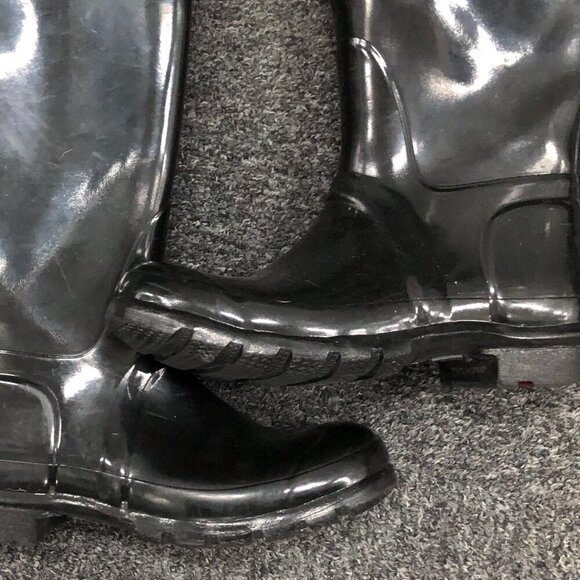 Hunter Glossy Black Women's Rain Boots - Picture 7 of 15
